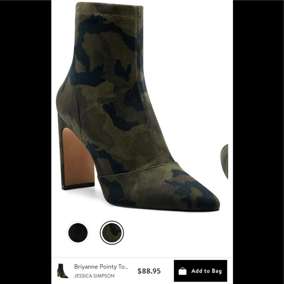 Jessica Simpson Briyanne Camo Booties 